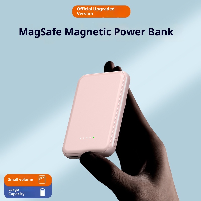Techglobe 5000mAh Magnetische Powerbank mit Clip, tragbare mobile Stromversorgung, kreatives Geschenk, individuell anpassbar, Großhandel_voghion.com