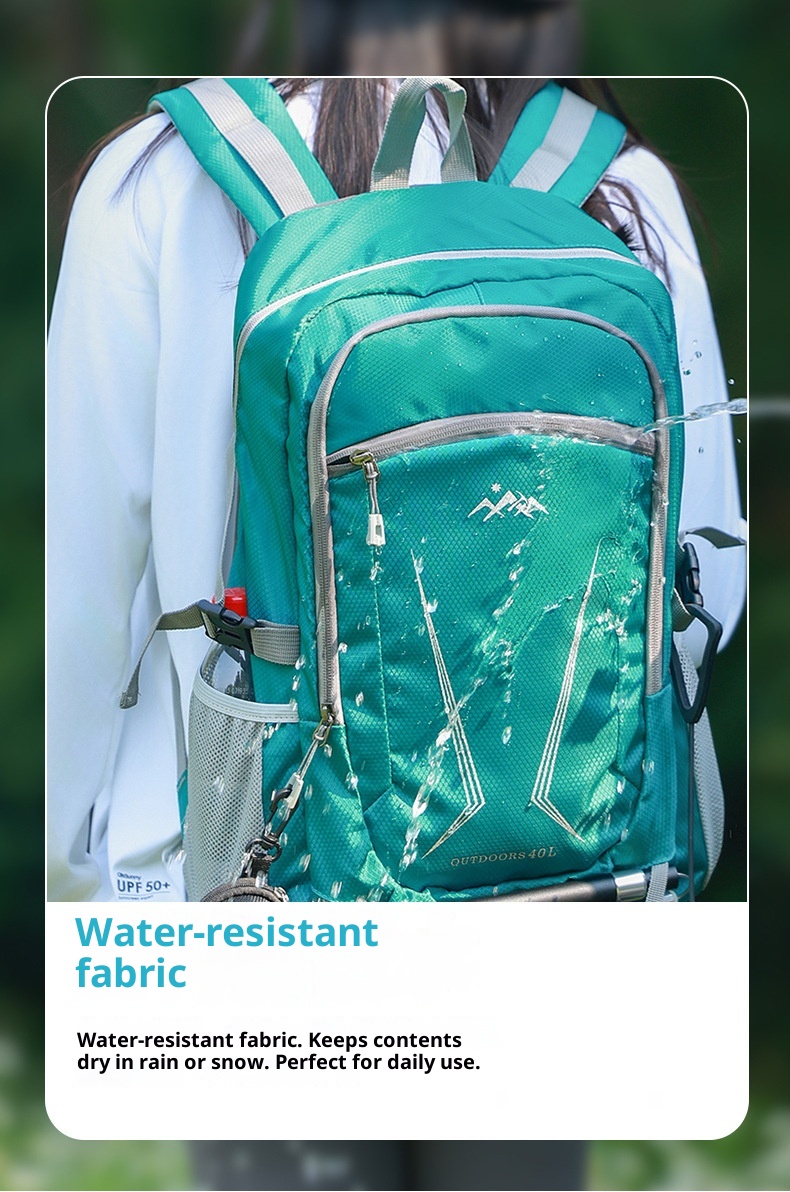 ActiveGo 40L Outdoor Lightweight Men's Hiking Large Capacity Can Hang Trekking Poles Cycling Bag Trail Running Backpack_voghion.com