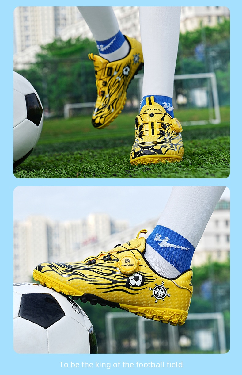 ShoeGlobe Children's Professional Training Cleats For Primary And Secondary School Students Boys' Competition Special Long Spike_voghion.com