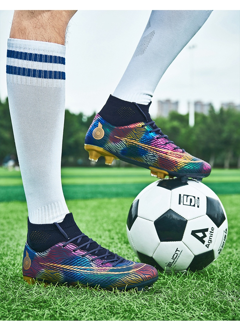 ShoeGlobe Cross-Border Wholesale New Football For Men And Women Students AG Long Cristiano Ronaldo Messi TF Broken Spikes_voghion.com