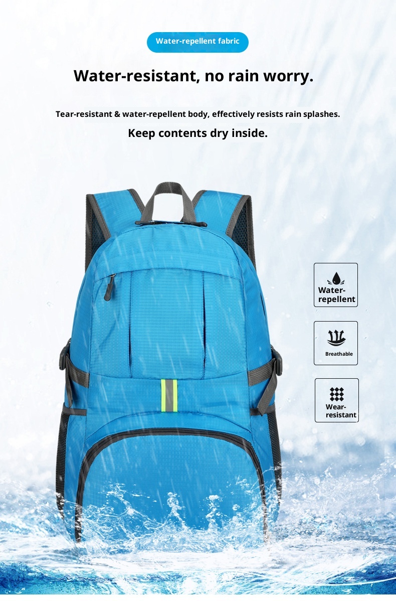 ActiveGo Outdoor Men's And Women's Ultra-light Sports Skin Foldable Backpack Mountaineering Waterproof Travel Large Capacity_voghion.com