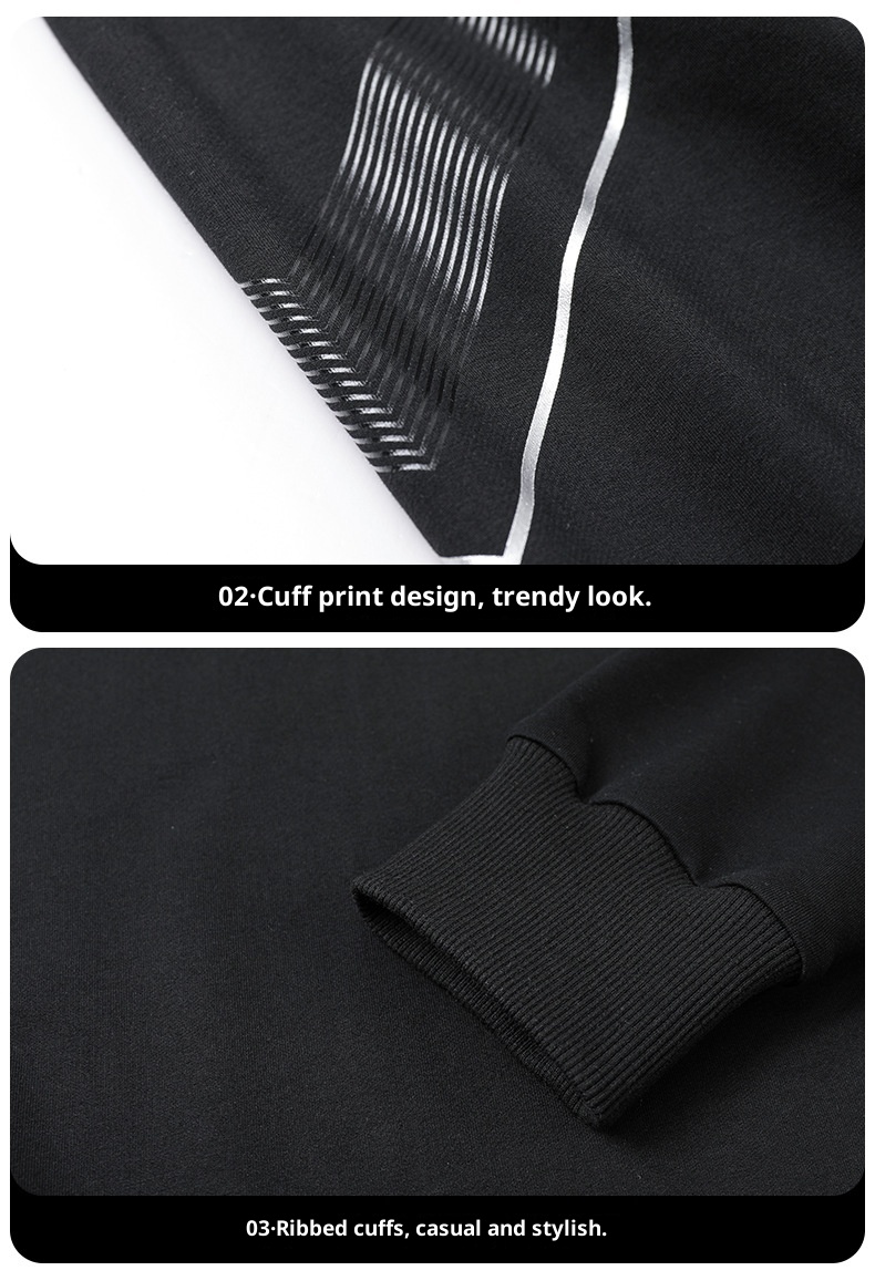 001 Trendiges Winter-Zweiteiler-Set, lässiger Sportanzug für Frühling und Herbst, Herren-Sweatshirt mit Rundhalsausschnitt_voghion.com