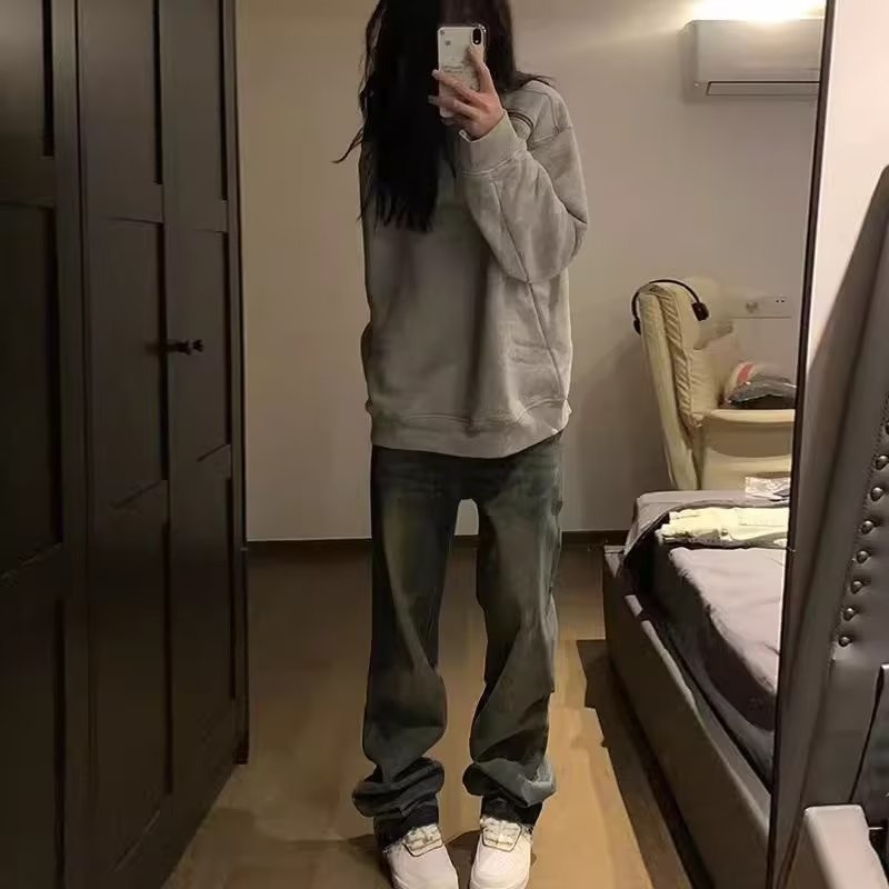 boy Retro Heavy Zipper Cleanfit Sweatshirt Men's Spring Autumn Niche Design Trendy Brand European And American High Street_voghion.com