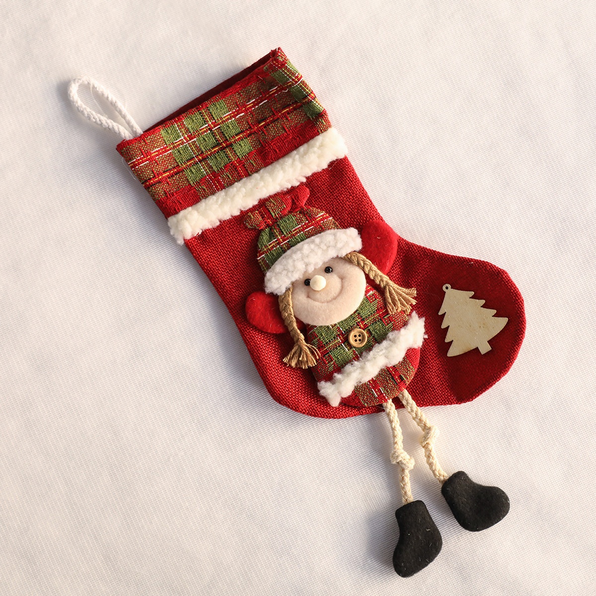 Lillian New Socks Star Top Cluster Albero di Natale Ornamento da appendere Decorazione atmosfera festiva Striscia luminosa Disponibile_voghion.com