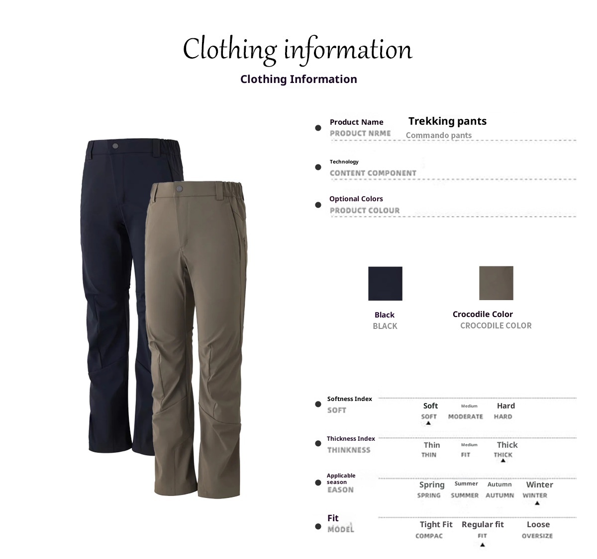 001 Botas de esquí Macai de primavera y otoño, resistentes, de tres capas, para exteriores, de pierna recta, ligeramente anchas, estilo deportivo informal._voghion.com