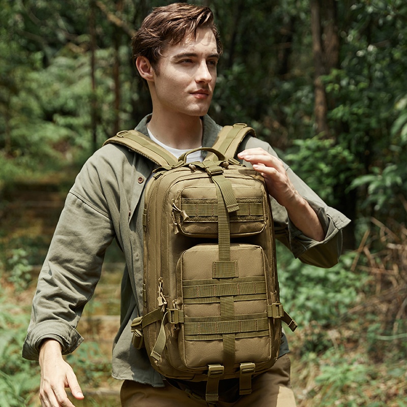Zaino tattico ActiveGo, grande capacità, multifunzionale, per sport all'aria aperta, da viaggio, alpinismo, da uomo, portatile_voghion.com