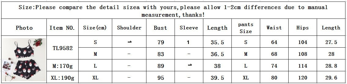 ChicShe Weihnachtlicher Pyjama im europäischen und amerikanischen Stil, neues dünnes Set für Damen, ärmellose Shorts aus Milchseide, schlicht und lässig, zweiteilig_voghion.com