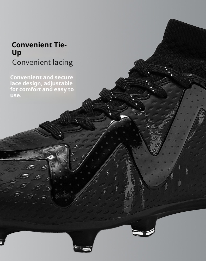 ShoeGlobe Adult Men And Women Broken TF Student Competition Training Anti-Slip Wear-Resistant Youth Football Shoes AG Long Nails_voghion.com