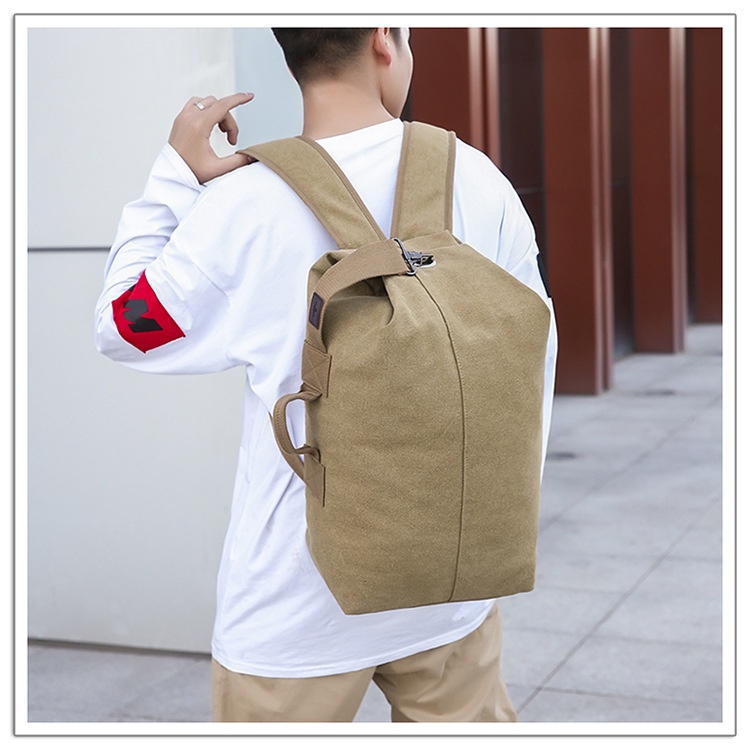 ActiveGo Rucksack Herren Canvas Bucket Bag Bergsteigen Outdoor Reisen Sport Multifunktional Gepäcktasche mit großem Fassungsvermögen Handgepäck_voghion.com