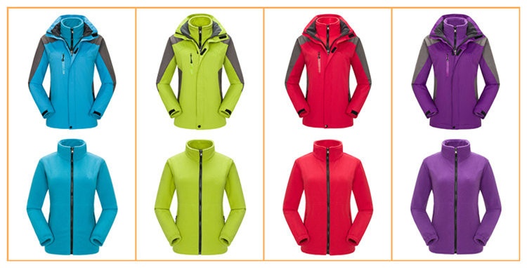 001 Großhandel Outdoor-Jacke und -Hose Zweiteiliger Herren-Skianzug aus dickem Fleece, Set für Damen_voghion.com