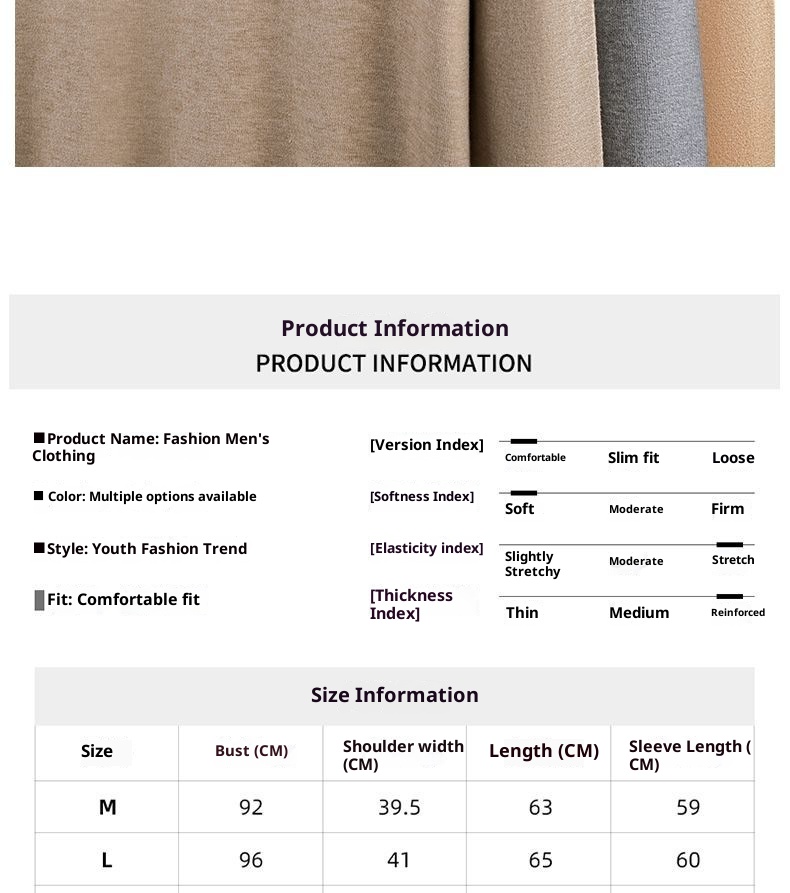 Jungen-Rollkragenpullover für Herren, Herbst/Winter 2025, warmes Innenfutter, mittelhoher Kragen, Langarm, maschinenwaschbar_voghion.com