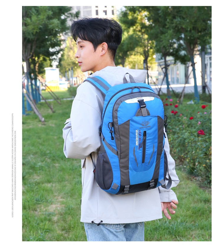 Sac à dos de randonnée ActiveGo Outdoor, respirant et imperméable, grande capacité, idéal pour le camping et les pique-niques, pour homme. Sac à dos de sport décontracté._voghion.com