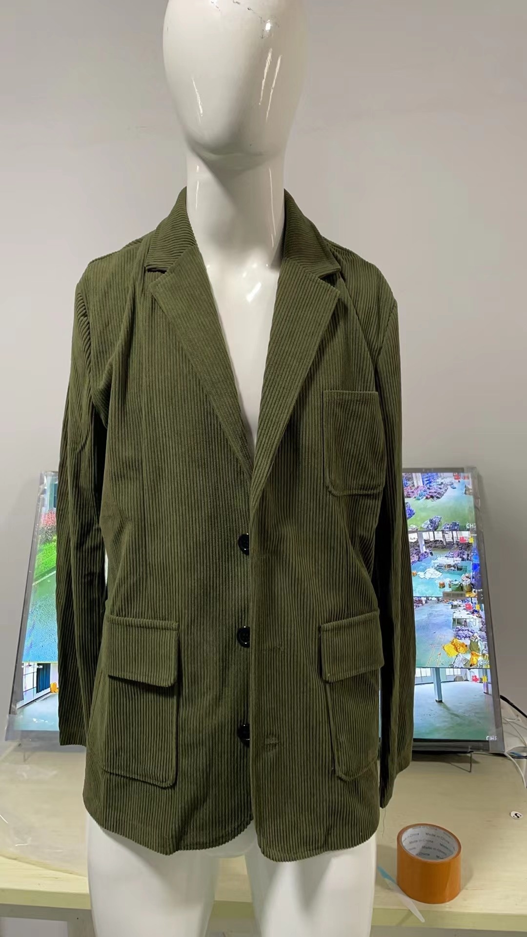 boy Boy Cross-Border European And American Foreign Trade Corduroy Suit Casual Jacket Men's Clothing_voghion.com