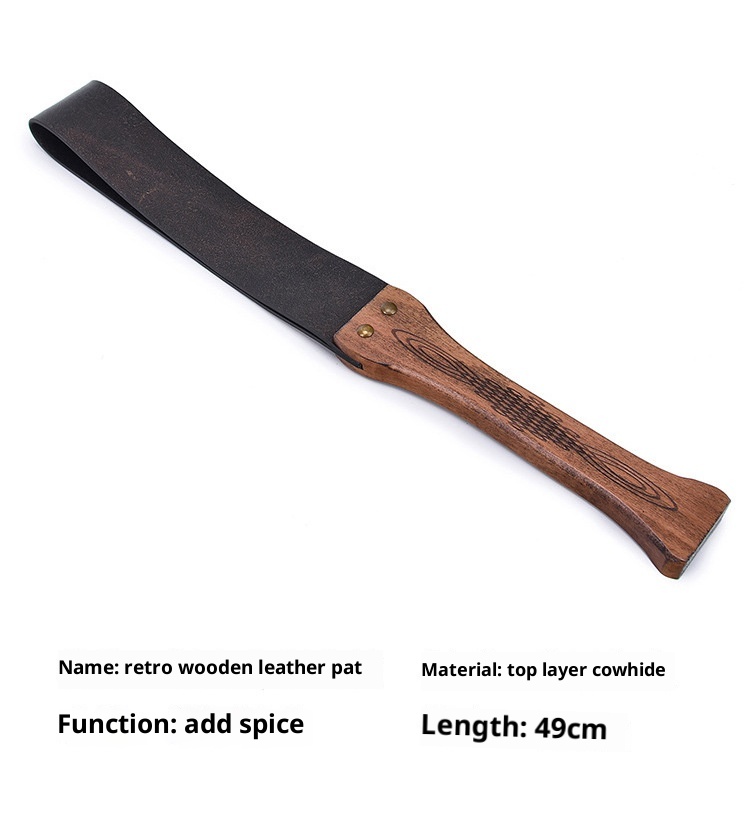 LuvBox SP Frusta in vero legno per coppie, giocattolo sessuale per adulti, in pelle PP, portatile_voghion.com