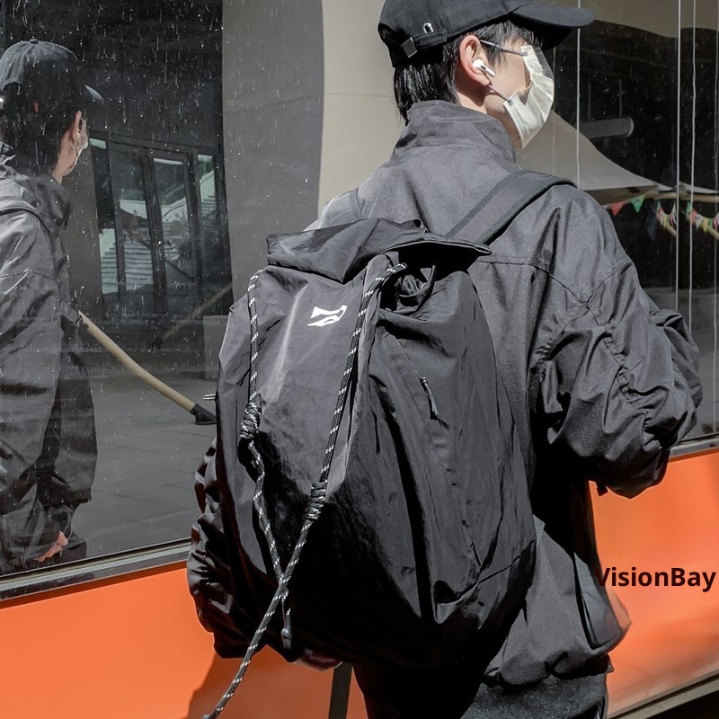 ActiveGo Large Capacity Solid Color Casual Backpack Men, Niche Simple Bag For Women, Sports Hiking Backpack, Travel Essential_voghion.com