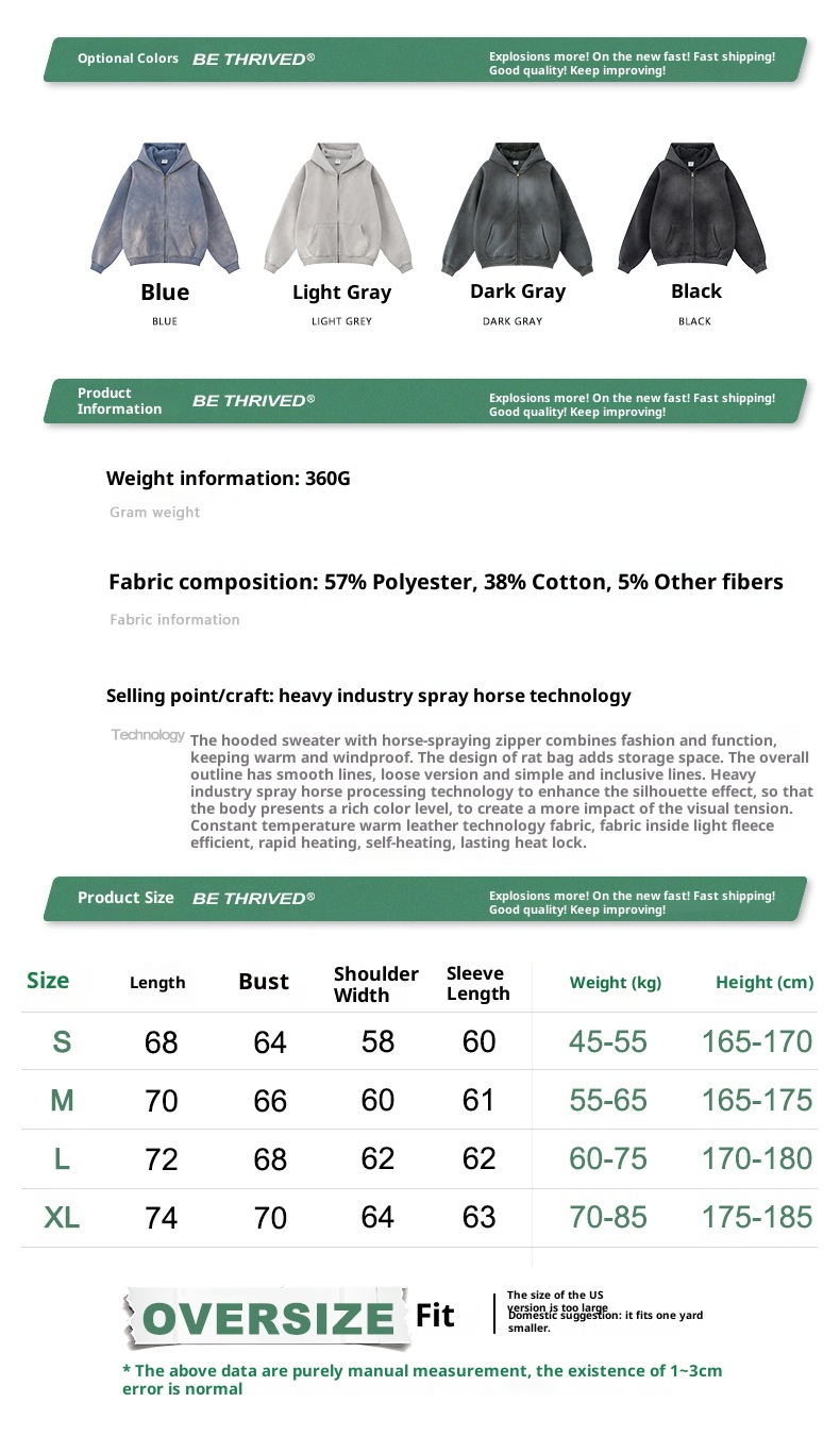 Boy BE Clothing | Herbst/Winter 2025 Amerikanischer Vintage-Stil Fleecegefüttertes Kapuzensweatshirt für Herren Vielseitige Jacke Top_voghion.com