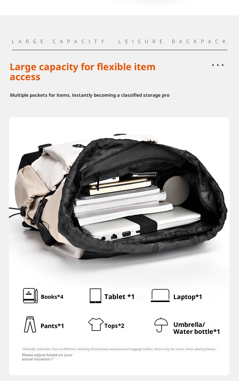 ActiveGo Large Capacity Hiking Backpack School Female College Students Travel Mountaineering Double Shoulder Lightweight Laptop_voghion.com