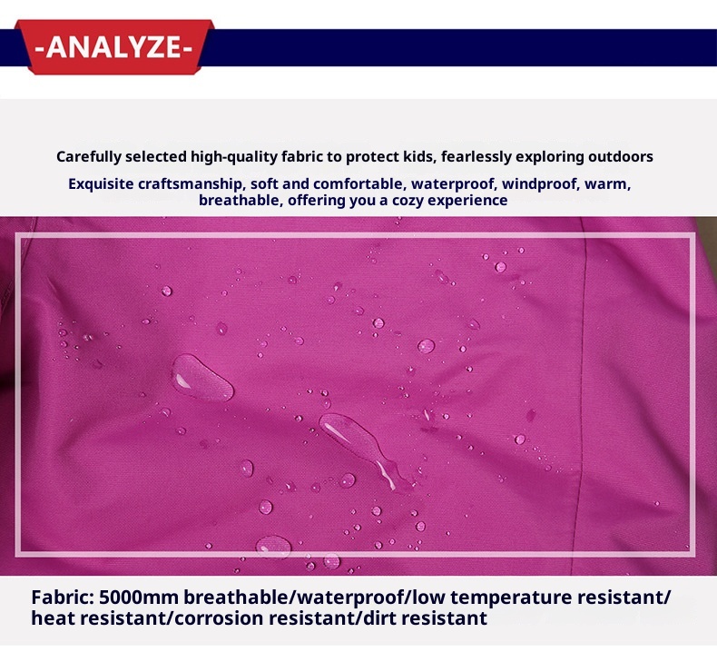 001 E-commerce transfrontaliero Phibee Baby Elephant Tuta da sci per bambini Giacca calda Pantaloni Un pezzo Dropshipping_voghion.com