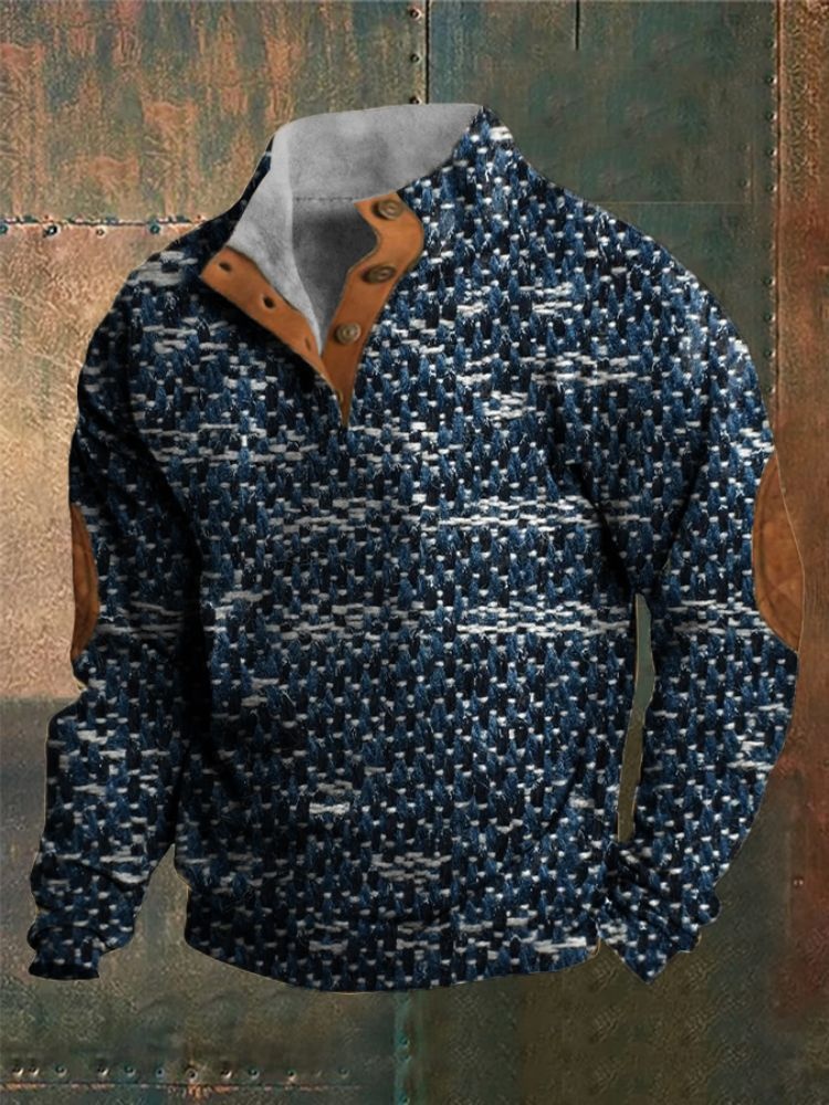 boy 2024 Cross-Border European And American Winter Edition 3D Digital Print High Collar Half-Zip Sweatshirt For Men_voghion.com