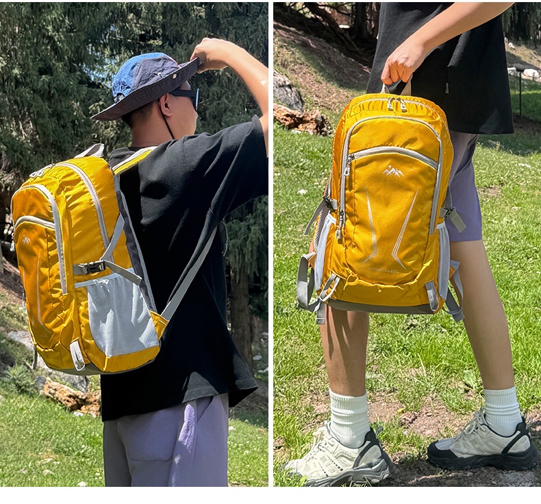 ActiveGo 40L Outdoor Lightweight Men's Hiking Large Capacity Can Hang Trekking Poles Cycling Bag Trail Running Backpack_voghion.com