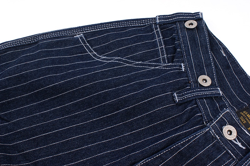 Pantaloni cargo da motociclista in stile americano, con bretelle, stile Railway Work, da uomo, nuovi jeans a righe a gamba larga_voghion.com