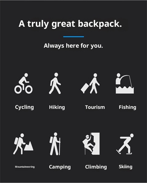 ActiveGo Outdoor Cycling Hydration Simple Large Capacity Breathable Hiking Sports Bag Lightweight Versatile Fashionable_voghion.com