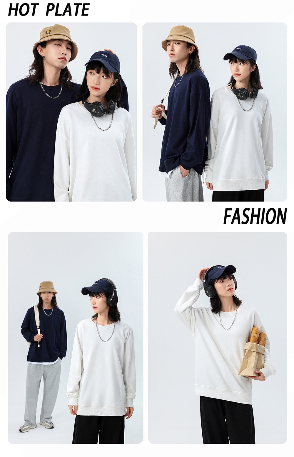 Felpa da uomo in spugna pesante da 360 g, autunno inverno, girocollo, alla moda, all'ingrosso, abbigliamento da lavoro, uniforme, personalizzata_voghion.com