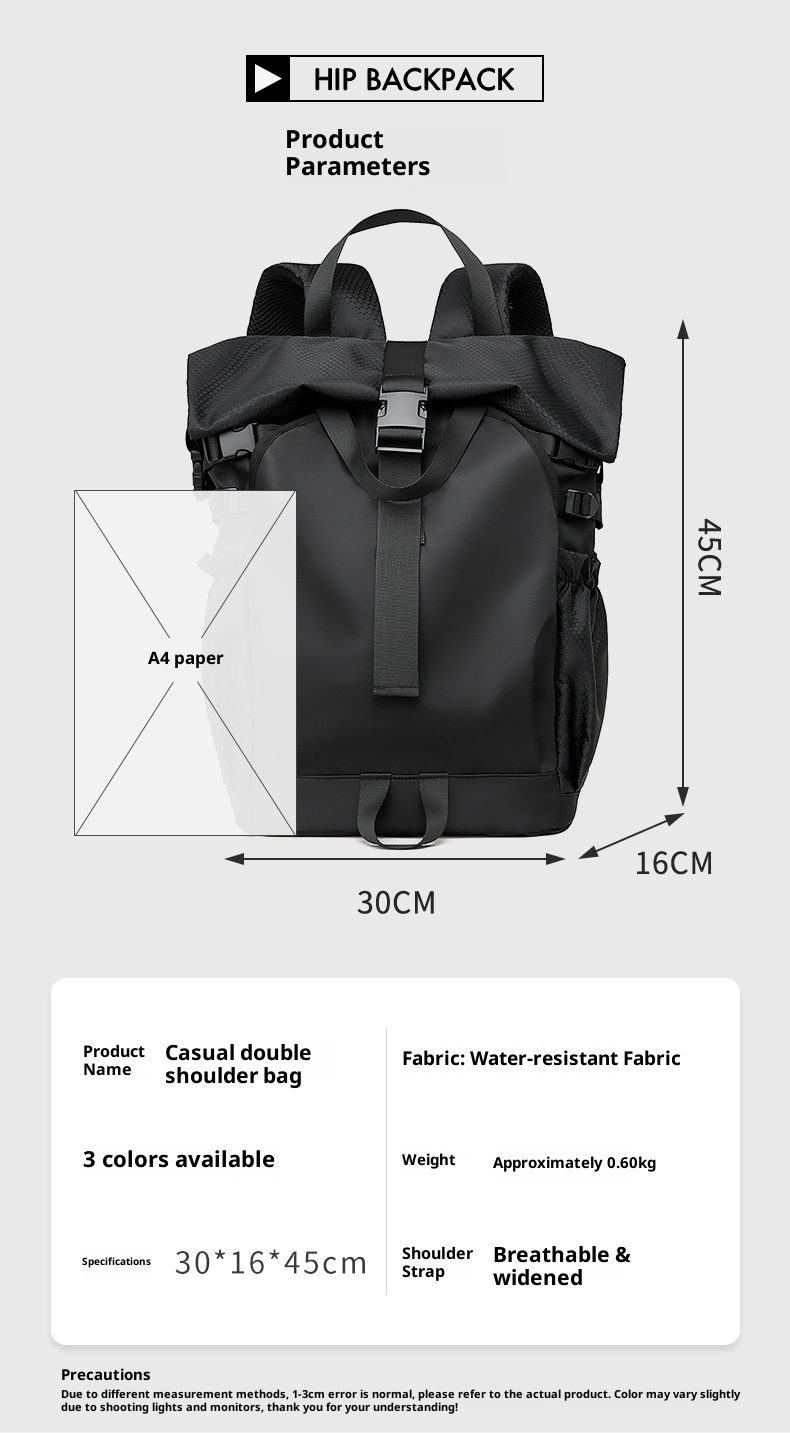 ActiveGo Men's Functional Travel Sports Outdoor Hiking Cycling Large Capacity Backpack For College Students Laptop School Bag_voghion.com