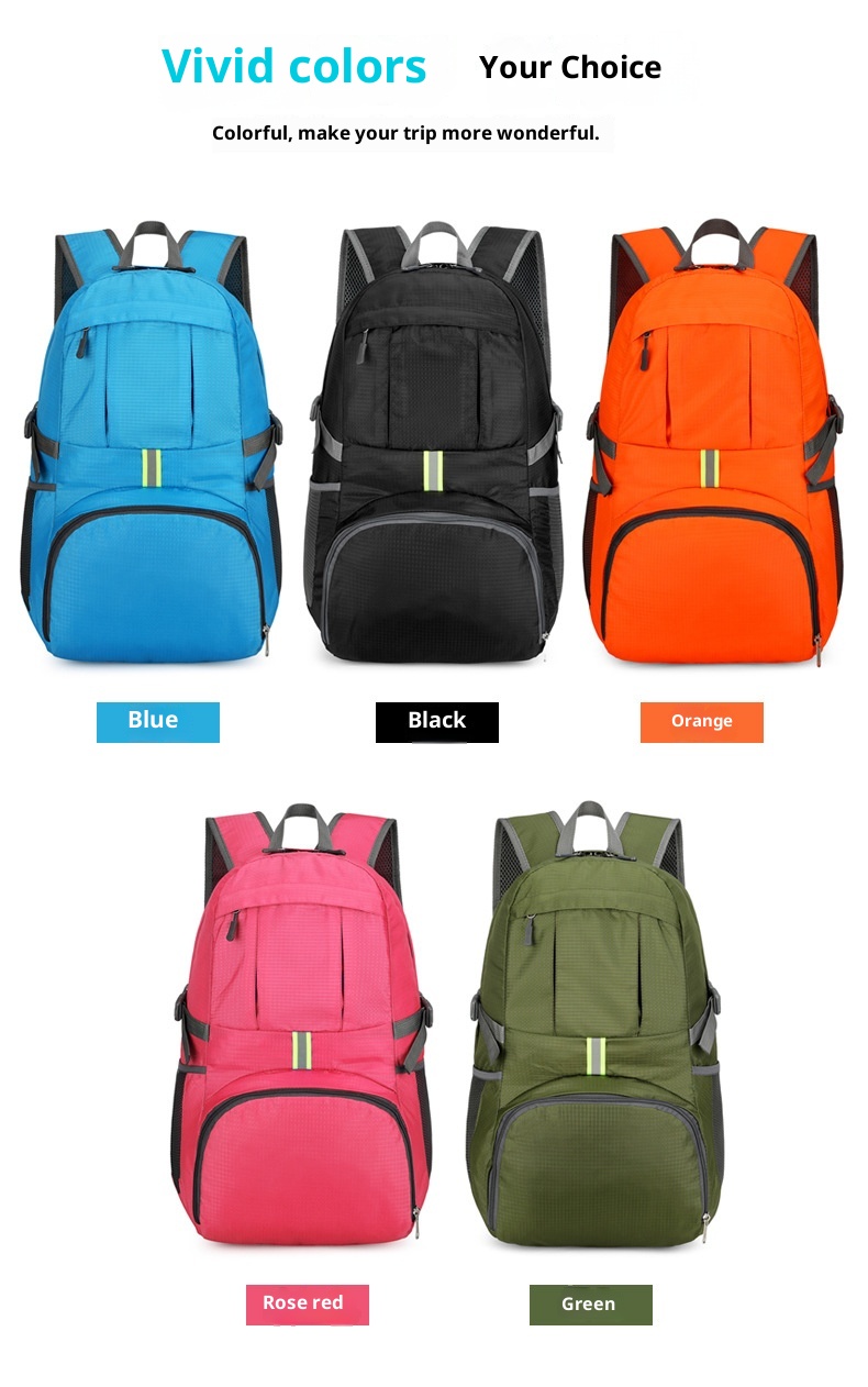 ActiveGo Outdoor Men's And Women's Ultra-light Sports Skin Foldable Backpack Mountaineering Waterproof Travel Large Capacity_voghion.com