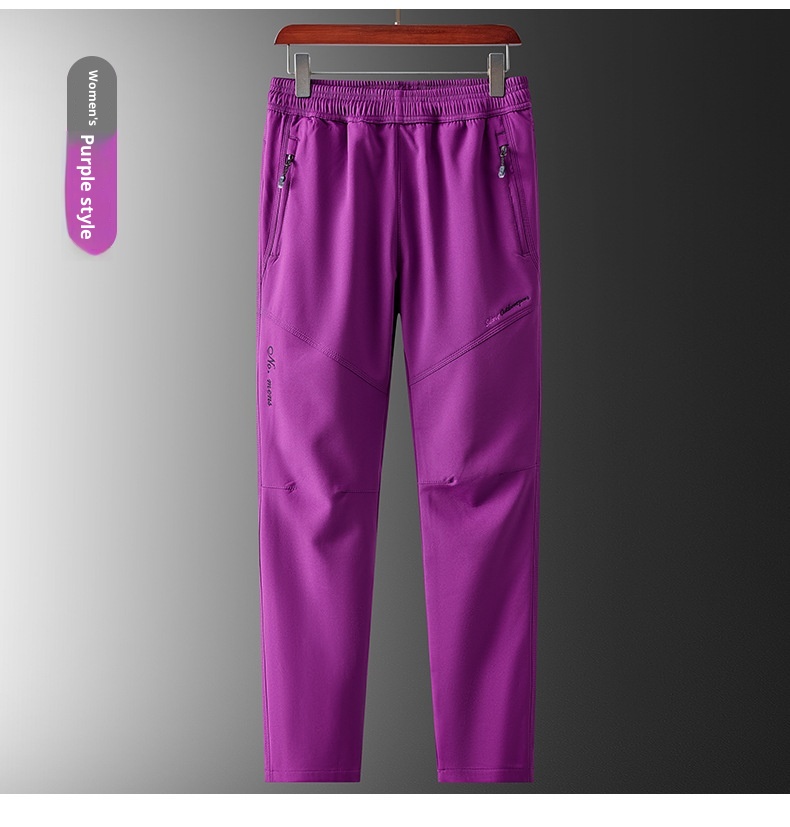 001 Men's Softshell Autumn Winter Lined Outdoor Windpr Waterpr Fleece Skiing Plus Size Warm Hiking Pants Women_voghion.com