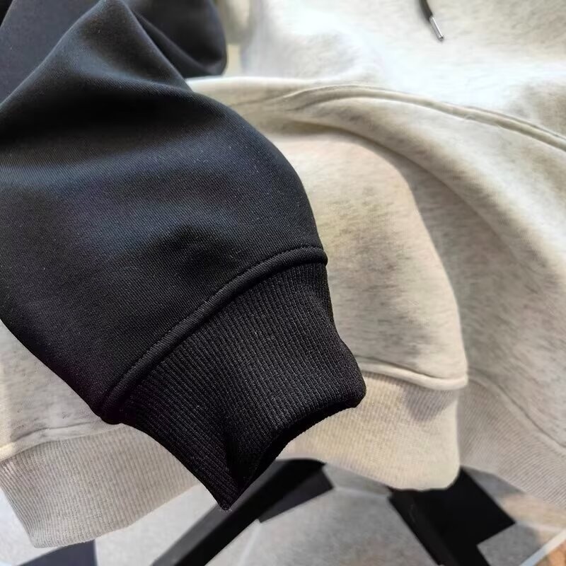 boy American Style Hooded Sweatshirt For Men, Autumn And Winter, Trendy Brand, Plus Size, Fleece Lined, Warm, Loose Fit,_voghion.com