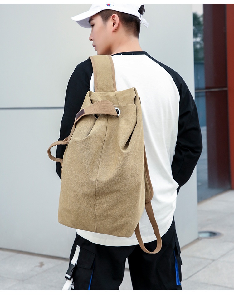 ActiveGo Rucksack Herren Canvas Bucket Bag Bergsteigen Outdoor Reisen Sport Multifunktional Gepäcktasche mit großem Fassungsvermögen Handgepäck_voghion.com