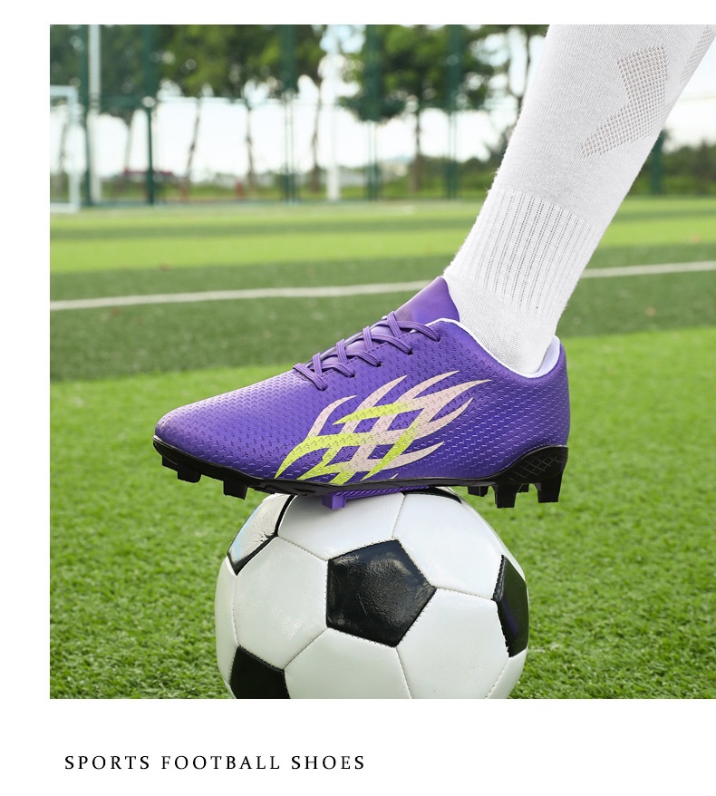 ShoeGlobe Foreign Trade Fußballschuhe für Kinder und Jugendliche, Unisex-Sportschuhe mit kurzen Spikes für Schüler,_voghion.com