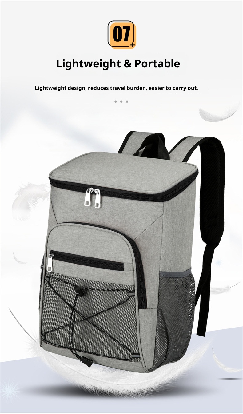 Zaino termico ActiveGo di grande capacità per conservare caldo e freddo, borsa da picnic per sport all'aria aperta e tempo libero, campeggio resistente all'acqua_voghion.com