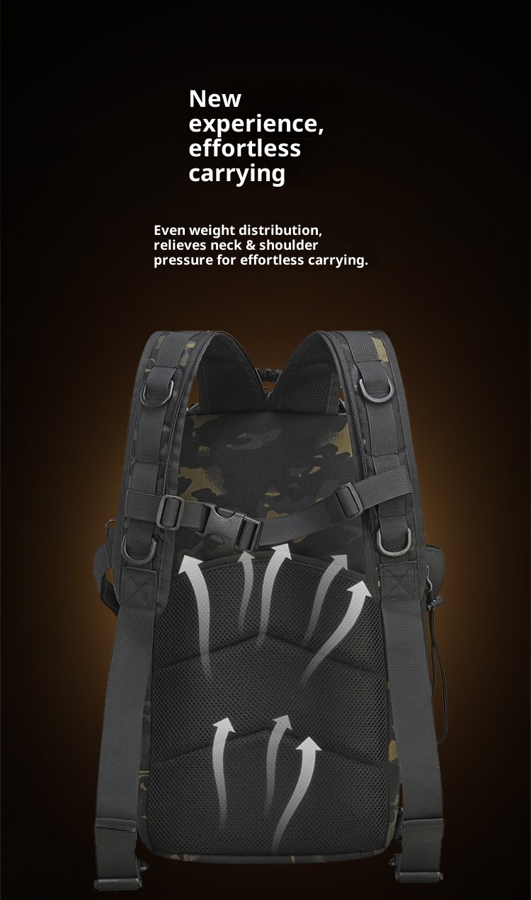 ActiveGo Lure Backpack Large Capacity Tactical Men's Outdoor Travel Mountaineering Cycling Sports Single And Double Shoulder_voghion.com