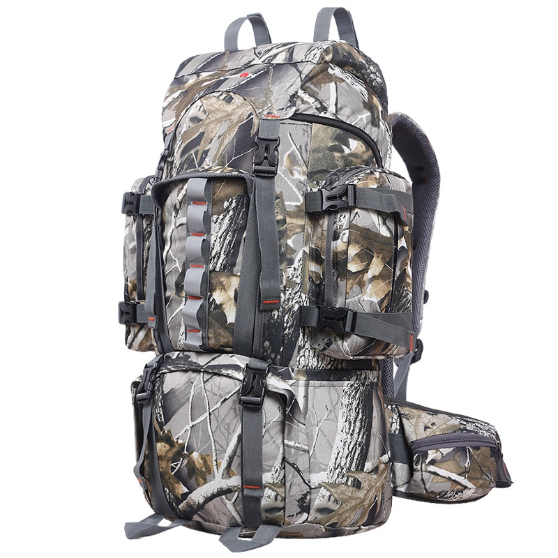 ActiveGo Foreign Trade Cross-Border Tactical Backpack For Men, Camouflage Leaf Pattern, Outdoor Hunting Large Capacity Hiking_voghion.com