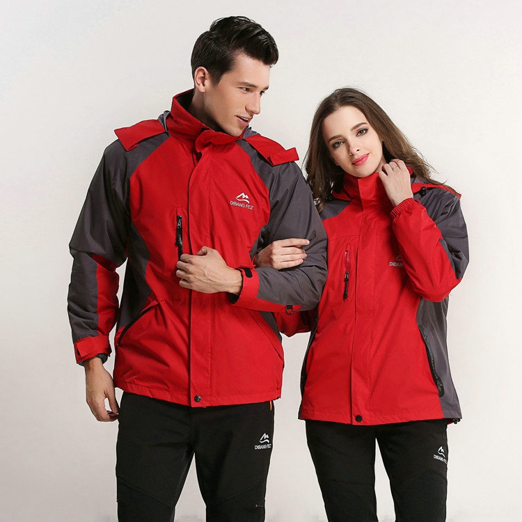 001 Großhandel Outdoor-Jacke und -Hose Zweiteiliger Herren-Skianzug aus dickem Fleece, Set für Damen_voghion.com