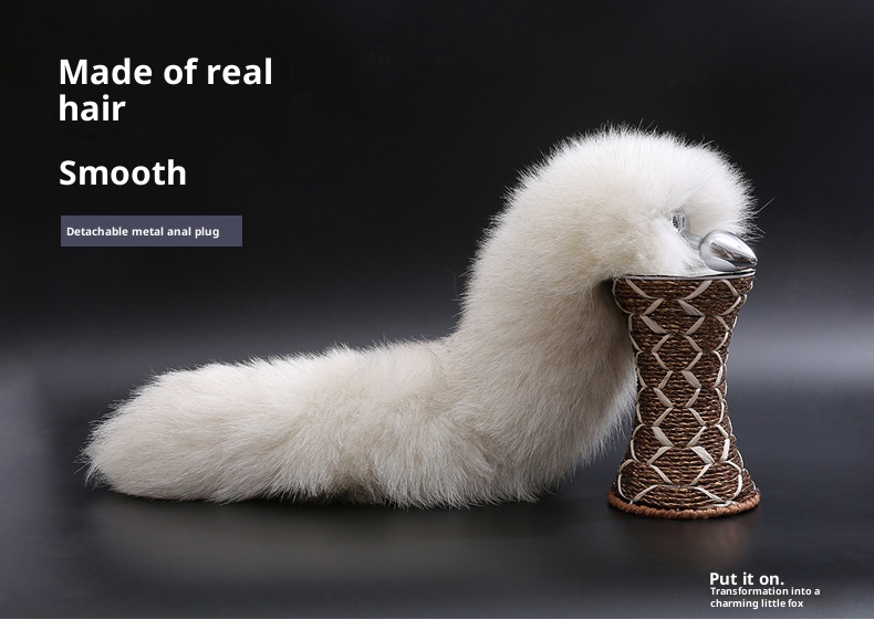 LuvBox Coda di Volpe Plug Anale Indossabile per Adulti Cosplay SM Prop Giocattolo Sessuale Unisex_voghion.com