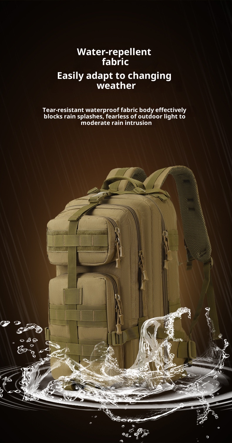 Zaino tattico ActiveGo, grande capacità, multifunzionale, per sport all'aria aperta, da viaggio, alpinismo, da uomo, portatile_voghion.com