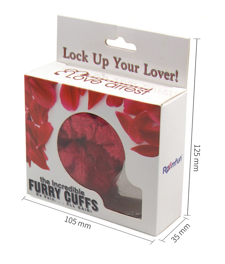 Menottes en peluche LuvBox Fangqu, jouets alternatifs pour le sexe, le flirt, l'amour et le bondage._voghion.com
