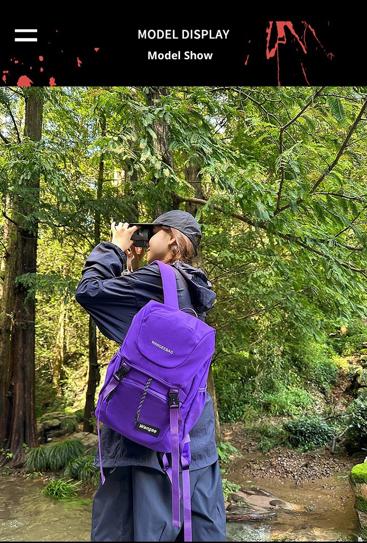 ActiveGo Men's Outdoor Mountaineering Travel Camping Backpack Sports Hiking Large Capacity Lightweight School Bag_voghion.com