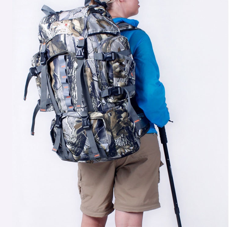 ActiveGo Foreign Trade Cross-Border Tactical Backpack For Men, Camouflage Leaf Pattern, Outdoor Hunting Large Capacity Hiking_voghion.com