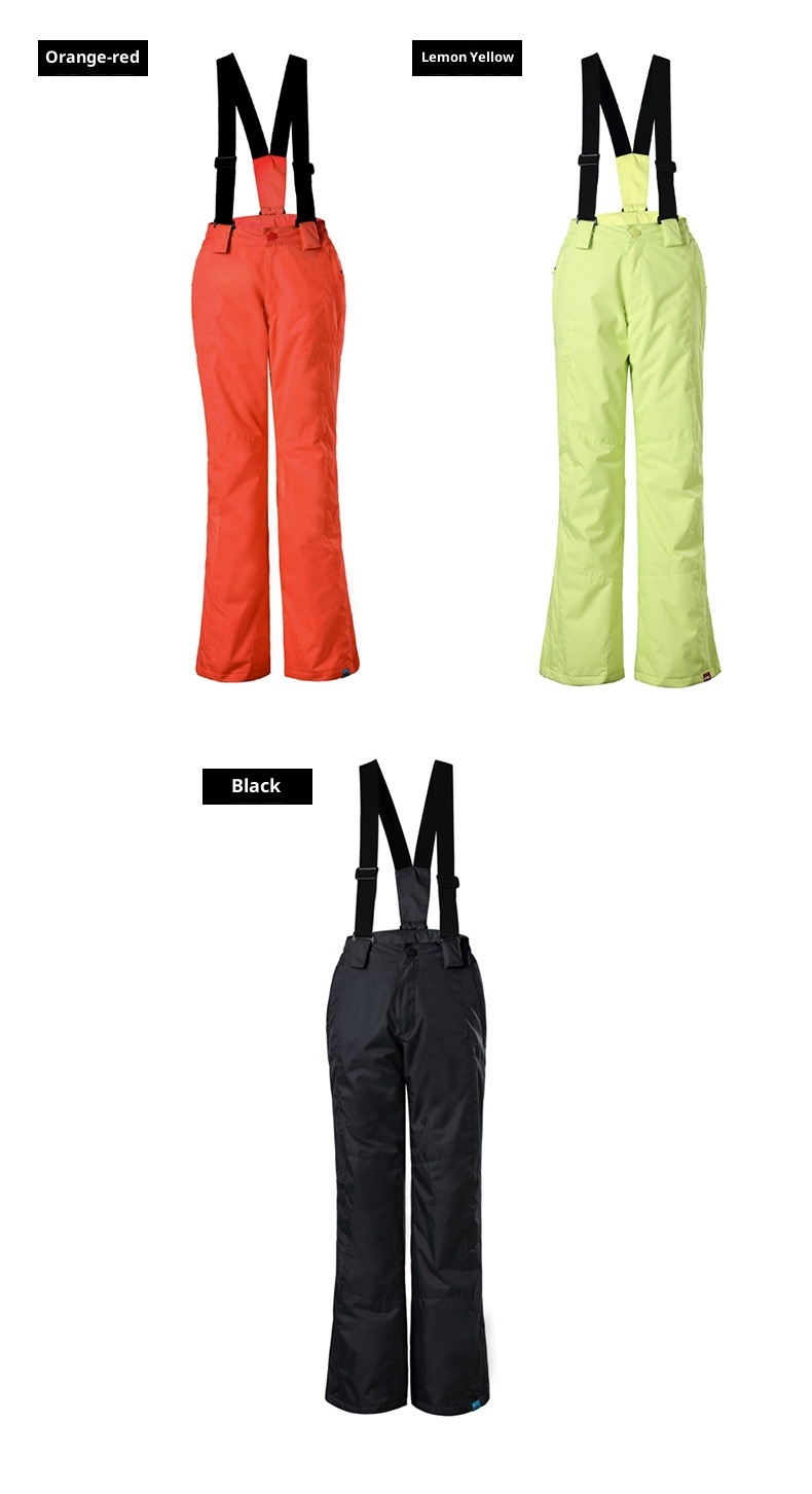 001 Gsousnow Children's With Straps Boys And Girls Windproof Waterproof Warm Snowboard Pants Ski Suit_voghion.com