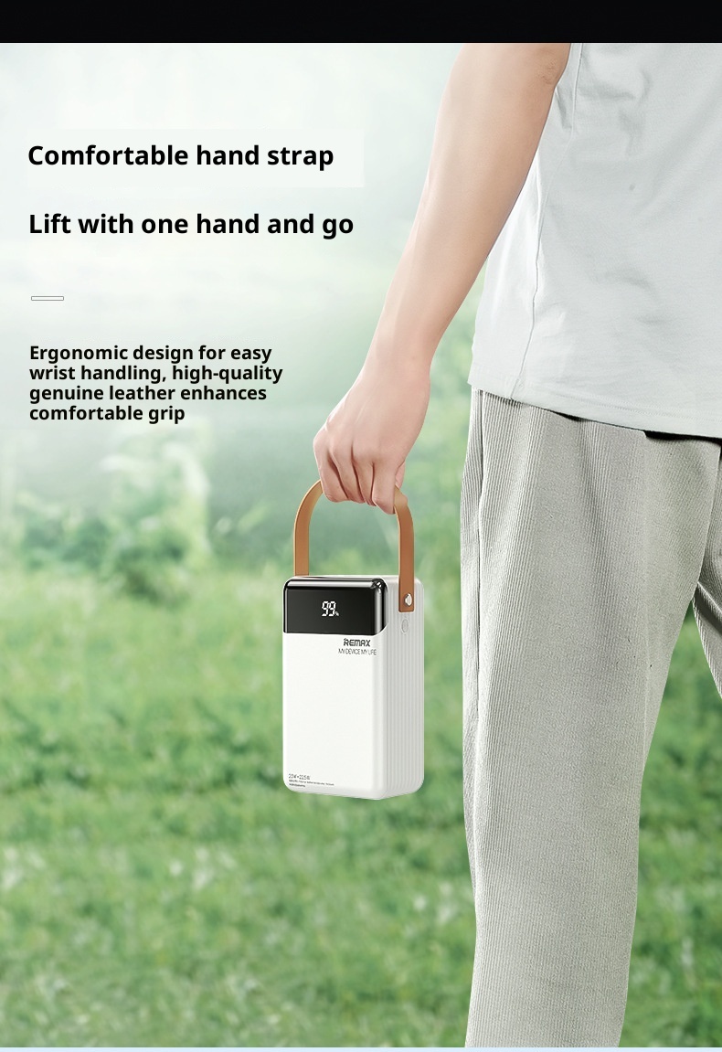 techglobe REMAX 20W+22,5W Powerbank mit integriertem Kabel, Schnellladegerät für Mobiltelefone, 8W große Kapazität_voghion.com