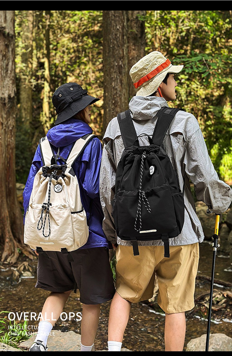 ActiveGo 2025 Summer Badmito Lightweight Travel Backpack Wome's Outdoor Moutaieerig Sports Large Capacity Drawstrig Bag_voghion.com