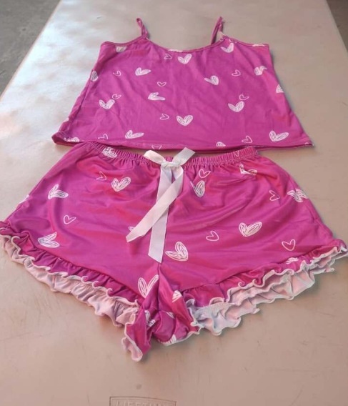 ChicShe European And American Cross-Border Camisole Shorts Plus Large Size Fat Lady Pajamas Homewear Set Casual Loose_voghion.com