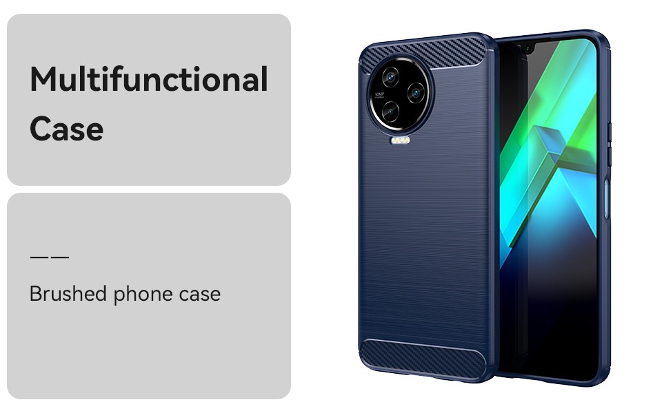 Funda protectora suave anticaídas cepillada TechGlobe para el teléfono Transsion Note12 2023 e Infinix Note12i_voghion.com