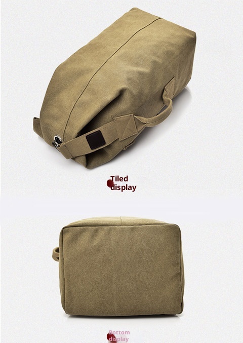 ActiveGo Backpack Double Shoulder Outdoor Travel Ins Super Popular Canvas Bucket Large Capacity Hiking Sports Personality Men's_voghion.com