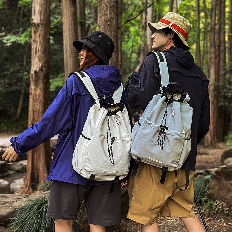 ActiveGo 2025 Summer Badmito Lightweight Travel Backpack Wome's Outdoor Moutaieerig Sports Large Capacity Drawstrig Bag_voghion.com