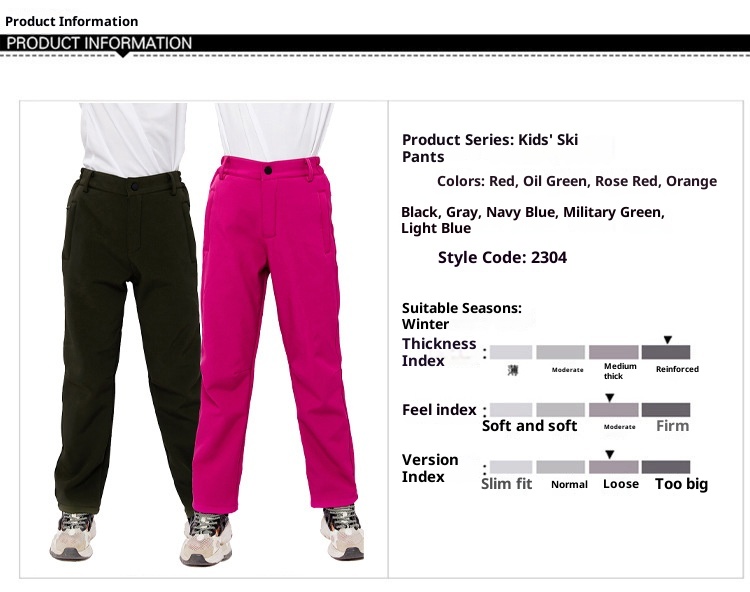 001 2023 Children's Softshell Boys And Girls Big Kids Autumn Winter Outdoor Sports Waterproof Windproof Fleece Lined Warm_voghion.com